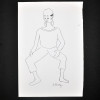 SYLVIO PINTO (1918-1997)<br />Figura circense com argola no pescoço.<br />MED: 23 X 16