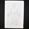 SYLVIO PINTO (1918-1997)<br />Figura circense pulando corda.<br />MED: 23 X 16