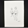 SYLVIO PINTO (1918-1997)<br />Dois Boxeadores.<br />MED: 21 X 16