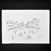 SYLVIO PINTO (1918-1997)<br />Alameda arborizada com ciclistas.<br />MED: 15 X 21