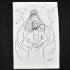 SYLVIO PINTO (1918-1997)<br />O olho de Deus sobre Cristo e duas mulheres<br />MED: 22 X 15