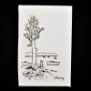 SYLVIO PINTO (1918-1997)<br />Árvore na margem esquerda.<br />MED: 15 X 10