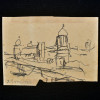 SYLVIO PINTO (1918-1997)<br />Vista urbana.<br />1950<br />MED: 09 X 13