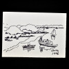 SYLVIO PINTO (1918-1997)<br />Marinha, 1996.<br />Caneta Pilot.<br />MED: 11 X 15