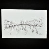 SYLVIO PINTO (1918-1997)<br />Larga alameda com ciclistas e pedestres<br />MED: 10 X 16