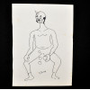 SYLVIO PINTO (1918-1997)<br />Palhaço e bolinhas.<br />MED: 21 X 16