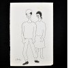 SYLVIO PINTO (1918-1997)<br />Casal de enamorados.<br />MED: 23 X 16