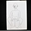 SYLVIO PINTO (1918-1997)<br />Palhaço sentado<br />MED: 23 X 16