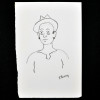 SYLVIO PINTO (1918-1997)<br />Figura circense com chapéu de bicos.<br />MED: 15 X 11