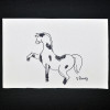 SYLVIO PINTO (1918-1997)<br />Cavalo malhado empinando<br />MED: 11 X 16