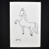 SYLVIO PINTO (1918-1997)<br />Cavalo empinando<br />MED: 16 X 11