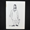 SYLVIO PINTO (1918-1997)<br />Menina com colar e bonequinha.<br />MED: 16 X 11