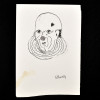 SYLVIO PINTO (1918-1997)<br />Palhaço com gola rendada.<br />MED: 15 X 11