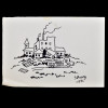 SYLVIO PINTO (1918-1997)<br />Chaminé de fábrica e caminhão, 1996.<br />Caneta Pilot.<br />MED: 11 X 15