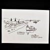 SYLVIO PINTO (1918-1997)<br />Ponta com embarcações.<br />MED: 16 X 23