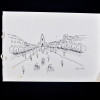 SYLVIO PINTO (1918-1997)<br />Alameda com ciclistas<br />MED: 16 X 23