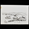 SYLVIO PINTO (1918-1997)<br />Casa e ancoradouro.<br />1996<br />MED: 11 X 16