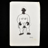 SYLVIO PINTO (1918-1997)<br />Personagem circense: a negra.<br />MED: 23 X 16