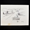 SYLVIO PINTO (1918-1997)<br />Estaleiro em perspectiva<br />MED: 15 X 22