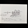 SYLVIO PINTO (1918-1997)<br />Paisagem lacustre, veleiro.<br />MED: 16 X 23