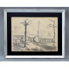 <p>RAPOPORT, ALEXANDRE (Rio de Janeiro, 1929) Paisagem urbana. Estudo. Desenho a carv&atilde;o sobre papel Assinado e datado no canto inferior esquerdo, 1948 Medidas: 27,5 x 38 cm. Emoldurado: 38 x 48,5 cm. ALEXANDRE RAPOPORT (Rio de Janeiro, 1929) &eacute; um pintor, arquiteto, desenhista e gravador brasileiro. Autodidata descendente de asquenazes russos, come&ccedil;ou a pintar na Faculdade de Arquitetura, antes do final da d&eacute;cada de 1950. Estudou desenho com Ubi Paiva e, enquanto estudante, assistiu &agrave;s aulas de gravura de Raymundo Cella, na Escola Nacional de Belas Artes; foi ent&atilde;o que participou de suas primeiras exposi&ccedil;&otilde;es coletivas promovidas pelo Governo Federal. Teve contato com C&acirc;ndido Portinari, cujas influ&ecirc;ncias permeiam sua obra at&eacute; hoje. Viajou pela Am&eacute;rica Latina inteira, onde tem grande fama. Foi tamb&eacute;m professor da disciplina de Composi&ccedil;&atilde;o Decorativa na faculdade em que se formou. Ainda na d&eacute;cada de 50 ganhou a Men&ccedil;&atilde;o Honrosa no Sal&atilde;o Nacional de Belas Artes. De 1956 at&eacute; aproximadamente 1972, dedicou-se tamb&eacute;m ao desenho industrial, expondo no Brasil e exterior. Al&eacute;m do Brasil, possui trabalhos em diversas cole&ccedil;&otilde;es particulares e institui&ccedil;&otilde;es p&uacute;blicas, em Roma, Viena, Zurique, Nova Iorque, T&oacute;quio, Paris, Buenos Aires, Antu&eacute;rpia, Washington e Jerusal&eacute;m. &Eacute; considerado um surrealista, e sua obra tem grande fama e liquidez. Por um breve momento, na d&eacute;cada de 1960, tamb&eacute;m fez design de mobili&aacute;rio.</p>