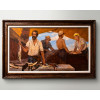 <p>HENRIQUE BERNARDELLI (1857 - 1936) Pintura narrativa em uma Banca de peixes, 1923. Óleo sobre tela Medidas: 158 x 76 cm. Emoldurado: 182 x 101 cm. Moldura Kaminagai, monogramada e pirogravada. Um artista excepcional, nascido no Chile e enraizado no Brasil, Henrique Bernardelli deixou um legado artístico inigualável. Sua jornada desde a Academia Imperial de Belas Artes até as exposições internacionais em Paris e Chicago, culminando em sua atuação como professor e decorador renomado, o destaque como uma figura central na arte brasileira. Sua conquista da Medalha de Honra e sua contribuição para o Conselho Superior de Belas Artes solidificaram sua posição como um dos grandes mestres da arte no Brasil. Suas obras, presentes em museus renomados como o Museu Nacional de Belas-Artes e a Pinacoteca do Estado de São Paulo, testemunham sua genialidade e influência com rigor.</p> <p>HENRIQUE BERNARDELLI (1857 - 1936) Pintura narrativa em uma Banca de peixes, 1923. Óleo sobre tela Medidas: 158 x 76 cm. Emoldurado: 182 x 101 cm. Moldura Kaminagai, monogramada e pirogravada. Um artista excepcional, nascido no Chile e enraizado no Brasil, Henrique Bernardelli deixou um legado artístico inigualável. Sua jornada desde a Academia Imperial de Belas Artes até as exposições internacionais em Paris e Chicago, culminando em sua atuação como professor e decorador renomado, o destaque como uma figura central na arte brasileira. Sua conquista da Medalha de Honra e sua contribuição para o Conselho Superior de Belas Artes solidificaram sua posição como um dos grandes mestres da arte no Brasil. Suas obras, presentes em museus renomados como o Museu Nacional de Belas-Artes e a Pinacoteca do Estado de São Paulo, testemunham sua genialidade e influência com rigor.</p>