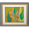 <p>TOMÁS SANTA ROSA ( João Pessoa, PB 1909 - Nova Délhi, Índia 1956) CUBISMO Óleo sobre tela Ass. e datado CID, 1956. Medidas: 54 x 65 cm./ 90 x 77 cm. Obra adquirida de nossos correlatos em Casa leiloeira privada e comercial, Dagmar Saboya, RJ. Foi um artista multimeios: cenógrafo, artista gráfico, ilustrador, pintor, gravador, decorador, figurinista e crítico de arte. Famoso em meados do século XX, assinava capas de alguns dos escritores mais importantes daquela geração. É reconhecido como o primeiro cenógrafo moderno brasileiro. Foi coordenador das montagens do Theatro Municipal do Rio de Janeiro, sem licenciatura, dirigiu o Conservatório Nacional de Teatro e ministrou um curso de cenografia no SNT. Foi o primeiro ilustrador de seu amigo, Stanislaw Ponte Preta de Sérgio Porto. Dedicou-se em muito ao designer gráfico. Assinou a coluna de crítica de arte do Diário de Notícias. Foi cenógrafo de Vestido de Noiva (1943), de Nélson Rodrigues. Entre os autores dos livros estavam José Lins do Rego, Rachel de Queiroz, Jorge Amado, Graciliano Ramos, Guimarães Rosa e Carlos Drummond de Andrade. Como pintor, influenciou sua geração e trabalhou com Cândido Portinari em diversos murais. Seu principal auxiliar e amigo, foi o grande artista Fernando P, que ao chegar no Rio de Janeiro residiu no estudio de Santa Rosa e posteriormente tornou-se auxiliar de Di Cavalcanti. Esse é um de seus últimos quadros datado 1956, ano em que faleceu em Nova Délhi na Índia.</p> <p>TOMÁS SANTA ROSA ( João Pessoa, PB 1909 - Nova Délhi, Índia 1956) CUBISMO Óleo sobre tela Ass. e datado CID, 1956. Medidas: 54 x 65 cm./ 90 x 77 cm. Obra adquirida de nossos correlatos em Casa leiloeira privada e comercial, Dagmar Saboya, RJ. Foi um artista multimeios: cenógrafo, artista gráfico, ilustrador, pintor, gravador, decorador, figurinista e crítico de arte. Famoso em meados do século XX, assinava capas de alguns dos escritores mais importantes daquela geração. É reconhecido como o primeiro cenógrafo moderno brasileiro. Foi coordenador das montagens do Theatro Municipal do Rio de Janeiro, sem licenciatura, dirigiu o Conservatório Nacional de Teatro e ministrou um curso de cenografia no SNT. Foi o primeiro ilustrador de seu amigo, Stanislaw Ponte Preta de Sérgio Porto. Dedicou-se em muito ao designer gráfico. Assinou a coluna de crítica de arte do Diário de Notícias. Foi cenógrafo de Vestido de Noiva (1943), de Nélson Rodrigues. Entre os autores dos livros estavam José Lins do Rego, Rachel de Queiroz, Jorge Amado, Graciliano Ramos, Guimarães Rosa e Carlos Drummond de Andrade. Como pintor, influenciou sua geração e trabalhou com Cândido Portinari em diversos murais. Seu principal auxiliar e amigo, foi o grande artista Fernando P, que ao chegar no Rio de Janeiro residiu no estudio de Santa Rosa e posteriormente tornou-se auxiliar de Di Cavalcanti. Esse é um de seus últimos quadros datado 1956, ano em que faleceu em Nova Délhi na Índia.</p>