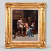 <p>BAUDRAN, Auguste - Alexandre (Paris, 1823-1907) O.S.T. Medidas: 59 x 48 cm. Emoldurado: 87 x 75 x 9 cm. Auguste-Alexandre Baudran (1823-1907) Segundo o Dicionário Bénézit (Tomo 1, p. 519), Auguste-Alexandre Baudran “expôs no Salão de 1859 a 1866 gravuras de modelos estrangeiros. É o autor das placas de uma Via Sacra publicada pela Alcan, e de sua História da Virgem, reproduzindo os afrescos da igreja de Saint-Philippe du Roule.” O Grand Dictionnaire Universel du XIXe Siècle, de Pierre Larousse (1865), acrescenta que obras suas integram os acervos do Louvre e do Musée d’Orsay — testemunhos de uma trajetória que deixou marcas profundas na arte francesa. Nascido em Paris, em 1823, Baudran cresceu entre os ecos da Revolução e o fervor das inovações técnicas. Viveu até 1907, em Versailles, atravessando um século em metamorfose — tempo de impérios e repúblicas, academias e rebeldias, no qual a arte aprendia a dialogar com a máquina e a memória. Embora sua produção se concentre nas artes gráficas, sua presença nos arquivos de grandes museus comprova que foi um dos nomes que ajudaram a “delinear o olhar visual da França do século XIX.” Baudran foi mestre das gravuras em metal e da héliogravura, áreas em que uniu técnica e poesia, ciência e sensibilidade. Seu domínio foi tão vasto que chegou a inventar, em 1891, o “Método de Projeção de Cores”, hoje catalogado no Museu Britânico — um feito que o inscreve não apenas como artista, mas como inovador do processo de reprodução cromática. Entre suas obras mais conhecidas está “La Ronde”, publicada em Paris no prestigiado periódico de arte La Gazette des Beaux-Arts em 1º de julho de 1864 (p. 158). A força de Baudran, porém, não está nas rupturas nem nos gestos teatrais da vanguarda, mas na serenidade luminosa de sua técnica. No final do século XIX, quando Versailles voltou a ser um lugar de elegância e refúgio para artistas e intelectuais, Baudran instalou ali seu ateliê e oficina, envolvendo-se intensamente na vida cultural da cidade. Tornou-se presença marcante entre os círculos do movimento pós-impressionista, que então florescia nas margens dos jardins reais e das ruas tranquilas. Faleceu em Versailles, em 1907, e parte de seus últimos trabalhos permanece exposta no museu local — um tributo silencioso ao homem que fez da gravura uma forma de eternidade. Embora raras, suas pinturas a óleo revelam outra face do artista: o colorista contido, o observador paciente que, além do buril e da prensa, dominava o pincel e a paleta. Possuir um óleo de Baudran é deter uma peça singular e quase secreta de seu repertório — uma raridade que permite ver o artista em plenitude, unindo o rigor do gravador à sensibilidade do pintor. Esses óleos, menos visíveis no mercado e nas exposições, aproximam o colecionador da própria história da arte francesa. São objetos de erudição e bom gosto, símbolos de um tempo em que a beleza era construída com silêncio, precisão e luz.</p> <p>BAUDRAN, Auguste - Alexandre (Paris, 1823-1907) O.S.T. Medidas: 59 x 48 cm. Emoldurado: 87 x 75 x 9 cm. Auguste-Alexandre Baudran (1823-1907) Segundo o Dicionário Bénézit (Tomo 1, p. 519), Auguste-Alexandre Baudran “expôs no Salão de 1859 a 1866 gravuras de modelos estrangeiros. É o autor das placas de uma Via Sacra publicada pela Alcan, e de sua História da Virgem, reproduzindo os afrescos da igreja de Saint-Philippe du Roule.” O Grand Dictionnaire Universel du XIXe Siècle, de Pierre Larousse (1865), acrescenta que obras suas integram os acervos do Louvre e do Musée d’Orsay — testemunhos de uma trajetória que deixou marcas profundas na arte francesa. Nascido em Paris, em 1823, Baudran cresceu entre os ecos da Revolução e o fervor das inovações técnicas. Viveu até 1907, em Versailles, atravessando um século em metamorfose — tempo de impérios e repúblicas, academias e rebeldias, no qual a arte aprendia a dialogar com a máquina e a memória. Embora sua produção se concentre nas artes gráficas, sua presença nos arquivos de grandes museus comprova que foi um dos nomes que ajudaram a “delinear o olhar visual da França do século XIX.” Baudran foi mestre das gravuras em metal e da héliogravura, áreas em que uniu técnica e poesia, ciência e sensibilidade. Seu domínio foi tão vasto que chegou a inventar, em 1891, o “Método de Projeção de Cores”, hoje catalogado no Museu Britânico — um feito que o inscreve não apenas como artista, mas como inovador do processo de reprodução cromática. Entre suas obras mais conhecidas está “La Ronde”, publicada em Paris no prestigiado periódico de arte La Gazette des Beaux-Arts em 1º de julho de 1864 (p. 158). A força de Baudran, porém, não está nas rupturas nem nos gestos teatrais da vanguarda, mas na serenidade luminosa de sua técnica. No final do século XIX, quando Versailles voltou a ser um lugar de elegância e refúgio para artistas e intelectuais, Baudran instalou ali seu ateliê e oficina, envolvendo-se intensamente na vida cultural da cidade. Tornou-se presença marcante entre os círculos do movimento pós-impressionista, que então florescia nas margens dos jardins reais e das ruas tranquilas. Faleceu em Versailles, em 1907, e parte de seus últimos trabalhos permanece exposta no museu local — um tributo silencioso ao homem que fez da gravura uma forma de eternidade. Embora raras, suas pinturas a óleo revelam outra face do artista: o colorista contido, o observador paciente que, além do buril e da prensa, dominava o pincel e a paleta. Possuir um óleo de Baudran é deter uma peça singular e quase secreta de seu repertório — uma raridade que permite ver o artista em plenitude, unindo o rigor do gravador à sensibilidade do pintor. Esses óleos, menos visíveis no mercado e nas exposições, aproximam o colecionador da própria história da arte francesa. São objetos de erudição e bom gosto, símbolos de um tempo em que a beleza era construída com silêncio, precisão e luz.</p>