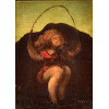 TERUZ (Orlando Teruz, 1902-1984)<br />ÓLEO SOBRE TELA<br />PULANDO CORDA<br />MEDIDAS: 21 X 15 CM / 50 X 44 CM<br /><br />Teruz foi um dos mais significativos pintores brasileiros do século XX, cuja obra é um refinado diálogo entre o rigor acadêmico e as vanguardas modernistas. Entre 1920 e 1923, estudou na prestigiada Escola Nacional de Belas Artes (ENBA) do Rio de Janeiro, sob a orientação dos mestres Baptista da Costa e Rodolfo Chambelland. Já em 1921, participou de sua primeira Exposição Geral de Belas Artes no Rio, iniciando uma trajetória marcada por reconhecimento constante.<br /><br />Em 1934, Teruz recebeu o Prêmio de Viagem ao Exterior do Salão Nacional de Belas Artes, usufruindo essa oportunidade em 1939 para visitar França, Holanda e Itália, mas teve sua excursão artística abruptamente interrompida pela eclosão da Segunda Guerra Mundial. Sua contribuição para a arte brasileira transcende sua produção; nos anos finais da década de 1930 e início dos anos 1940, colaborou intensamente com figuras como Lúcio Costa e Candido Portinari para implementar a divisão moderna no Salão Nacional de Belas Artes, uma mudança que vigorou a partir de 1940 e que simboliza a modernização do panorama artístico nacional.<br /><br />Em 1944, integrou a emblemática exposição Pinturas Modernas Brasileiras na Burlington House, sede da Royal Academy of Arts, em Londres, projetando o modernismo brasileiro além-fronteiras. Sua participação nas duas primeiras Bienais Internacionais de São Paulo, em 1951 e 1953, reafirmou seu papel na consolidação da arte moderna do Brasil.