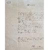 1882 - Documento período império - BARÃO DE IBITURUNA ex presidente da província de Minas Gerais<br /><br />Documento manuscrito e assinado em 1882. <br />Em papel particular timbrado. <br />João Batista dos Santos, barão e visconde de Ibituruna (São João del Rei, 14 de junho de 1828 Rio de Janeiro, 10 de janeiro de 1911) <br />Foi um professor acadêmico, médico e político brasileiro. <br />Foi Presidente da província de Minas Gerais, de 28 de junho a 16 de novembro de 1889. <br />Em período anterior, entre 1886 e 1889, foi Inspetor Geral da Inspetoria Geral de Higiene.<br />Medidas: 27 x 21,5 cm.