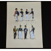 <p>JOS&Eacute; WASTH RODRIGUES (S&atilde;o Paulo, 1891 - Rio de Janeiro, 1957) 32x23 cm. Aquareladas &agrave; m&atilde;o ESTAMPA N. 39 &mdash; Brasil, 1821: Clarim de Artilharia a Cavallo, grande uniforme; Brigadeiro em pequeno uniforme; Official de Ca&ccedil;adores em pequeno uniforme; Official dos Ca&ccedil;adores Henriques em pequeno uniforme. ESTAMPA N. 40 &mdash; 1822: Official de Ca&ccedil;adores em grande gala; Pra&ccedil;a de pret, idem; Soldado do 1&ordm; Regimento de Cavallaria; Soldado do 1&ordm; Regimento de Milicias. Impresso em Paris, ano 1922:A. FERROUD. -F. FERROUD, Succ. 127, Boulevard Saint German, 127. Um exaustivo e valoroso trabalho consagrado como um dos maiores cl&aacute;ssicos relacionados ao tema. Rar&iacute;ssima obra da qual foram editadas apenas 500 unidades e aquareladas &agrave; m&atilde;o. A Cole&ccedil;&atilde;o Iconogr&aacute;fica Uniformes Militares comp&otilde;e o Arquivo Hist&oacute;rico do Museu Hist&oacute;rico Nacional. O pintor Jos&eacute; Wasth Rodrigues foi um grande historiador e estudioso da arquitetura colonial no Brasil. Seus estudos do in&iacute;cio do s&eacute;culo 20 foram incorporados ao livro &ldquo;Document&aacute;rio Arquitet&ocirc;nico&rdquo;, no qual o autor se dedica &agrave; complexidade do patrim&ocirc;nio nacional. Publicado pela primeira vez em 1940, o estudo re&uacute;ne uma s&eacute;rie de elementos que podem ser vistos tamb&eacute;m nas obras do acervo do Museu do Ipiranga.</p>