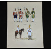 <p>JOS&Eacute; WASTH RODRIGUES (S&atilde;o Paulo, 1891 - Rio de Janeiro, 1957) 32x23 cm. Aquareladas &agrave; m&atilde;o ESTAMPA N. 47 &mdash; Pa&ccedil;o Imperial da C&ocirc;rte: Official de Archeiros de 1815 a 1825; Guarda de Archeiros, idem; Guarda de Archeiros, de 1825 em deante: Official de Archeiros, idem. ESTAMPA N. 48 &mdash;IMPERIAL GUARDA DE HONRA &mdash; 1825: Guarda a cavallo, grande gala de Milicias), grande rala. Capit&atilde;o (ex-Tenente-Coronel de Milicias), grande gala. Impresso em Paris, ano 1922:A. FERROUD. -F. FERROUD, Succ. 127, Boulevard Saint German, 127. Um exaustivo e valoroso trabalho consagrado como um dos maiores cl&aacute;ssicos relacionados ao tema. Rar&iacute;ssima obra da qual foram editadas apenas 500 unidades e aquareladas &agrave; m&atilde;o. A Cole&ccedil;&atilde;o Iconogr&aacute;fica Uniformes Militares comp&otilde;e o Arquivo Hist&oacute;rico do Museu Hist&oacute;rico Nacional. O pintor Jos&eacute; Wasth Rodrigues foi um grande historiador e estudioso da arquitetura colonial no Brasil. Seus estudos do in&iacute;cio do s&eacute;culo 20 foram incorporados ao livro &ldquo;Document&aacute;rio Arquitet&ocirc;nico&rdquo;, no qual o autor se dedica &agrave; complexidade do patrim&ocirc;nio nacional. Publicado pela primeira vez em 1940, o estudo re&uacute;ne uma s&eacute;rie de elementos que podem ser vistos tamb&eacute;m nas obras do acervo do Museu do Ipiranga.</p>