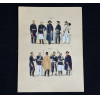 <p>JOS&Eacute; WASTH RODRIGUES (S&atilde;o Paulo, 1891 - Rio de Janeiro, 1957) 32x23 cm. Aquareladas &agrave; m&atilde;o ESTAMPA N. 111 &mdash; ARTILHARIA A PE-1866 a 1870: Tenente, pequeno uniforme; Capit&atilde;o, idem; Official de capote; Pra&ccedil;a de pret, pequeno uniforme; Idem com o equipamento. ESTAMPA N. 112 &mdash; CAVALLARIA - 1866 a 1870: Alferes, segundo uniforme; Capit&atilde;o, idem; Official, idem; Clarim, idem; Soldado, idem; Soldado, idem. Impresso em Paris, ano 1922:A. FERROUD. - F. FERROUD, Succ. 127, Boulevard Saint German, 127. Um exaustivo e valoroso trabalho consagrado como um dos maiores cl&aacute;ssicos relacionados ao tema. Rar&iacute;ssima obra da qual foram editadas apenas 500 unidades e aquareladas &agrave; m&atilde;o. A Cole&ccedil;&atilde;o Iconogr&aacute;fica Uniformes Militares comp&otilde;e o Arquivo Hist&oacute;rico do Museu Hist&oacute;rico Nacional. O pintor Jos&eacute; Wasth Rodrigues foi um grande historiador e estudioso da arquitetura colonial no Brasil. Seus estudos do in&iacute;cio do s&eacute;culo 20 foram incorporados ao livro &ldquo;Document&aacute;rio Arquitet&ocirc;nico&rdquo;, no qual o autor se dedica &agrave; complexidade do patrim&ocirc;nio nacional. Publicado pela primeira vez em 1940, o estudo re&uacute;ne uma s&eacute;rie de elementos que podem ser vistos tamb&eacute;m nas obras do acervo do Museu do Ipiranga.</p>