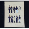 <p>JOS&Eacute; WASTH RODRIGUES (S&atilde;o Paulo, 1891 - Rio de Janeiro, 1957) 32x23 cm. Aquareladas &agrave; m&atilde;o ESTAMPA N. 119 &mdash; ARTILHARIA A P&Eacute;-1871: Capit&atilde;o, grande gala; Idem, segundo uniforme; Soldado, grande gala; Idem, segundo uniforme; Idem. ESTAMPA N. 120 &mdash; 1&deg; REGIMENTO DE CAVALLARIA &mdash; 1866: Alferes, grande uniforme; Tenente, pequeno; Soldado, uniforme de meia marcha; Idem, grande uniforme; Idem, pequeno. Impresso em Paris, ano 1922:A. FERROUD. - F. FERROUD, Succ. 127, Boulevard Saint German, 127. Um exaustivo e valoroso trabalho consagrado como um dos maiores cl&aacute;ssicos relacionados ao tema. Rar&iacute;ssima obra da qual foram editadas apenas 500 unidades e aquareladas &agrave; m&atilde;o. A Cole&ccedil;&atilde;o Iconogr&aacute;fica Uniformes Militares comp&otilde;e o Arquivo Hist&oacute;rico do Museu Hist&oacute;rico Nacional. O pintor Jos&eacute; Wasth Rodrigues foi um grande historiador e estudioso da arquitetura colonial no Brasil. Seus estudos do in&iacute;cio do s&eacute;culo 20 foram incorporados ao livro &ldquo;Document&aacute;rio Arquitet&ocirc;nico&rdquo;, no qual o autor se dedica &agrave; complexidade do patrim&ocirc;nio nacional. Publicado pela primeira vez em 1940, o estudo re&uacute;ne uma s&eacute;rie de elementos que podem ser vistos tamb&eacute;m nas obras do acervo do Museu do Ipiranga.</p>