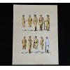 <p>JOS&Eacute; WASTH RODRIGUES (S&atilde;o Paulo, 1891 - Rio de Janeiro, 1957) 32x23 cm. Aquareladas &agrave; m&atilde;o ESTAMPA N. 195 &mdash; TIROS DE GUERRA - 1910: Tiro da Tijuca; Forriel do Tiro de Juiz de F&oacute;ra; Tiro do Maranh&atilde;o; Tambor do Tiro de Santos; Tiro de Friburgo. ESTAMPA N. 196 &mdash; TIROS DE GUERRA &mdash;1910: Tiro de Cam suayana; Tiro de Campos; Idem da Parahyba; Idem de Bag&eacute;; Idem N. 3 de S. Paulo. Impresso em Paris, ano 1922: A. FERROUD. - F. FERROUD, Succ. 127, Boulevard Saint German, 127. Um exaustivo e valoroso trabalho consagrado como um dos maiores cl&aacute;ssicos relacionados ao tema. Rar&iacute;ssima obra da qual foram editadas apenas 500 unidades e aquareladas &agrave; m&atilde;o. A Cole&ccedil;&atilde;o Iconogr&aacute;fica Uniformes Militares comp&otilde;e o Arquivo Hist&oacute;rico do Museu Hist&oacute;rico Nacional. O pintor Jos&eacute; Wasth Rodrigues foi um grande historiador e estudioso da arquitetura colonial no Brasil. Seus estudos do in&iacute;cio do s&eacute;culo 20 foram incorporados ao livro &ldquo;Document&aacute;rio Arquitet&ocirc;nico&rdquo;, no qual o autor se dedica &agrave; complexidade do patrim&ocirc;nio nacional. Publicado pela primeira vez em 1940, o estudo re&uacute;ne uma s&eacute;rie de elementos que podem ser vistos tamb&eacute;m nas obras do acervo do Museu do Ipiranga.</p>