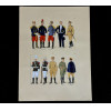 <p>JOS&Eacute; WASTH RODRIGUES (S&atilde;o Paulo, 1891 - Rio de Janeiro, 1957) 32x23 cm. Aquareladas &agrave; m&atilde;o ESTAMPA N. 209 &mdash; 1920: General em primeiro uniforme (anteriormente segundo uniforme) ; Tenente de Ca&ccedil;adores em uniforme de formatura; Major de Cavallaria Divisionaria em grande gala; Capit&atilde;o de Infantaria, farda de ceremonia; General de Brigada, fardamento de flanella kaki. ESTAMPA N. 210 &mdash; 1921: Alumno do 3&deg; anno da mesma escola, de Cavalaria, grande uniforme: Alumno do 3&deg; anno da mesma escola, de Infantaria, uniforme kaki; Sargento Aviador em farda de passeio; Alumno do Collegio Militar, uniforme kaki. Impresso em Paris, ano 1922: A. FERROUD. - F. FERROUD, Succ. 127, Boulevard Saint German, 127. Um exaustivo e valoroso trabalho consagrado como um dos maiores cl&aacute;ssicos relacionados ao tema. Rar&iacute;ssima obra da qual foram editadas apenas 500 unidades e aquareladas &agrave; m&atilde;o. A Cole&ccedil;&atilde;o Iconogr&aacute;fica Uniformes Militares comp&otilde;e o Arquivo Hist&oacute;rico do Museu Hist&oacute;rico Nacional. O pintor Jos&eacute; Wasth Rodrigues foi um grande historiador e estudioso da arquitetura colonial no Brasil. Seus estudos do in&iacute;cio do s&eacute;culo 20 foram incorporados ao livro &ldquo;Document&aacute;rio Arquitet&ocirc;nico&rdquo;, no qual o autor se dedica &agrave; complexidade do patrim&ocirc;nio nacional. Publicado pela primeira vez em 1940, o estudo re&uacute;ne uma s&eacute;rie de elementos que podem ser vistos tamb&eacute;m nas obras do acervo do Museu do Ipiranga.</p>