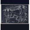 <p>Oswaldo Goeldi Med. 14 x 23 cm. Clicheria, para as ilustra&ccedil;&otilde;es do livro Recorda&ccedil;&otilde;es da Casa dos Mortos de Dostoi&eacute;vski. Embora Goeldi tenha criado as obras originalmente como xilogravuras em madeira, a clicheria met&aacute;lica que reproduzia fielmente o desenho entalhado</p>