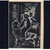 <p>Oswaldo Goeldi Med. 14 x 23 cm. Clicheria, para as ilustra&ccedil;&otilde;es do livro Recorda&ccedil;&otilde;es da Casa dos Mortos de Dostoi&eacute;vski. Embora Goeldi tenha criado as obras originalmente como xilogravuras em madeira, a clicheria met&aacute;lica que reproduzia fielmente o desenho entalhado</p>