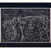 <p>Oswaldo Goeldi Med. 14 x 23 cm. Clicheria, para as ilustra&ccedil;&otilde;es do livro Recorda&ccedil;&otilde;es da Casa dos Mortos de Dostoi&eacute;vski. Embora Goeldi tenha criado as obras originalmente como xilogravuras em madeira, a clicheria met&aacute;lica que reproduzia fielmente o desenho entalhado</p>