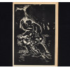 <p>Oswaldo Goeldi Med. 14 x 23 cm. Clicheria, para as ilustra&ccedil;&otilde;es do livro Recorda&ccedil;&otilde;es da Casa dos Mortos de Dostoi&eacute;vski. Embora Goeldi tenha criado as obras originalmente como xilogravuras em madeira, a clicheria met&aacute;lica que reproduzia fielmente o desenho entalhado</p>