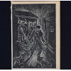 <p>Oswaldo Goeldi Med. 14 x 23 cm. Clicheria, para as ilustra&ccedil;&otilde;es do livro Recorda&ccedil;&otilde;es da Casa dos Mortos de Dostoi&eacute;vski. Embora Goeldi tenha criado as obras originalmente como xilogravuras em madeira, a clicheria met&aacute;lica que reproduzia fielmente o desenho entalhado</p>