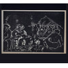 <p>Oswaldo Goeldi Med. 14 x 23 cm. Clicheria, para as ilustra&ccedil;&otilde;es do livro Recorda&ccedil;&otilde;es da Casa dos Mortos de Dostoi&eacute;vski. Embora Goeldi tenha criado as obras originalmente como xilogravuras em madeira, a clicheria met&aacute;lica que reproduzia fielmente o desenho entalhado</p>