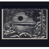 <p>Oswaldo Goeldi Med. 14 x 23 cm. Clicheria, para as ilustra&ccedil;&otilde;es do livro Recorda&ccedil;&otilde;es da Casa dos Mortos de Dostoi&eacute;vski. Embora Goeldi tenha criado as obras originalmente como xilogravuras em madeira, a clicheria met&aacute;lica que reproduzia fielmente o desenho entalhado</p>