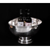 Grande champanheira, ou Cooler para 3 garrafas. Soppil- Wolff, prata 90. Em duas partes: cuba e trempe. Medidas: 28 x 40 x 40 cm. <br /><br />WOLFF- Fundada na em 1894 na Alemanha, Teve sua sucursal brasileira trazida ao Brasil nos anos 1930.A linha SOPPIL é de uma fase muito privilegiada da manufatura. 