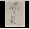 <p>EDGAR WALTER (1917 &ndash; 1994) DESENHO MODELO VIVO ESTUDO ACAD&Ecirc;MICO MULHER NUA PERFIL - D&Eacute;CADA DE 1950. MED: 33 X 23 CM.</p>
