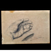 <p>EDGAR WALTER (1917 &ndash; 1994) DESENHO GRAFITE EXERC&Iacute;CIO ACAD&Ecirc;MICO MINHA M&Atilde;O ESQUERDA, D&Eacute;CADA DE 1950. MED: 18 X 27 CM.</p>
