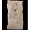 <p>EDGAR WALTER (1917 &ndash; 1994) DESENHO GRAFITE MODELO VIVO. PERFIL DE UMA MULHER DATADO 16 DE JULHO 1445 MED: 23 X 12 CM.</p>