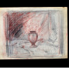 <p>EDGAR WALTER (1917 &ndash; 1994) DESENHO CRAYON E SANGU&Iacute;NEA. ESTUDO DE COMPOSI&Ccedil;&Atilde;O COM VASO, D&Eacute;CADA DE 1950. MEDIDAS: 23 X 30 CM.</p>