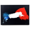 <p>Yugo Mabe (Lins, S&atilde;o Paulo, 1&ordm; de maio de 1955) MED: 103 X 73 X 04 Yugo Mabe &eacute; segunda gera&ccedil;&atilde;o do abstracionismo nipo-brasileiro. Um dos mais importantes pintores nipo-brasileiros em atividade. Embora seja frequentemente associado ao legado de seu pai, Manabu Mabe, construiu uma carreira pr&oacute;pria, desenvolvendo uma linguagem que combina abstra&ccedil;&atilde;o l&iacute;rica, rigor estrutural e forte dom&iacute;nio crom&aacute;tico. Nasceu em Lins, S&atilde;o Paulo, em 1955. Graduou-se em Comunica&ccedil;&atilde;o (Publicidade e Propaganda) pelas Faculdades Integradas Alc&acirc;ntara Machado (FIAM), em 1977. Nunca exerceu a profiss&atilde;o de publicit&aacute;rio, dedicando-se integralmente &agrave; pintura. Desde crian&ccedil;a conviveu diariamente com o ambiente art&iacute;stico criado por seu pai, Manabu Mabe, um dos pioneiros do abstracionismo brasileiro e al&eacute;m do contato permanente com o ateli&ecirc; paterno,manteve conviv&ecirc;ncia com artistas fundamentais da arte moderna brasileira, entre eles Aldemir Martins, Arcangelo Ianelli, Tomie Ohtake e Tikashi Fukushima o influenciou sua forma&ccedil;&atilde;o, embora sua pintura tenha seguido uma identidade pr&oacute;pria. Do ponto de vista da hist&oacute;ria da arte, Yugo Mabe n&atilde;o &eacute; apenas o filho de Manabu Mabe. Sua carreira de mais de cinquenta anos, a premia&ccedil;&atilde;o precoce em sal&otilde;es de prest&iacute;gio e a participa&ccedil;&atilde;o cont&iacute;nua em exposi&ccedil;&otilde;es nacionais e internacionais demonstram uma trajet&oacute;ria consolidada. No mercado de arte brasileiro, &eacute; considerado um representante relevante da pintura abstrata nipo-brasileira do p&oacute;s-guerra, mantendo di&aacute;logo com a gera&ccedil;&atilde;o de Manabu Mabe, Tomie Ohtake e Tikashi Fukushima, mas com linguagem pr&oacute;pria e reconhec&iacute;vel.</p>