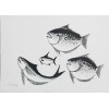 <p>Peixes - Fang - 36 x 50 - cie - Obra reproduzida no livro do artista - Obra sem moldura</p>